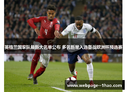 英格兰国家队最新大名单公布 多名新星入选备战欧洲杯预选赛